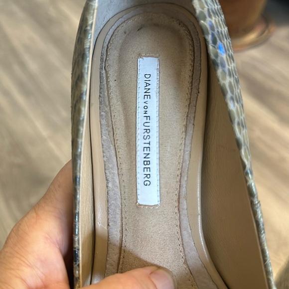 Diane Von furstenberg pump snakeskin used 1x - Picture 6 of 9